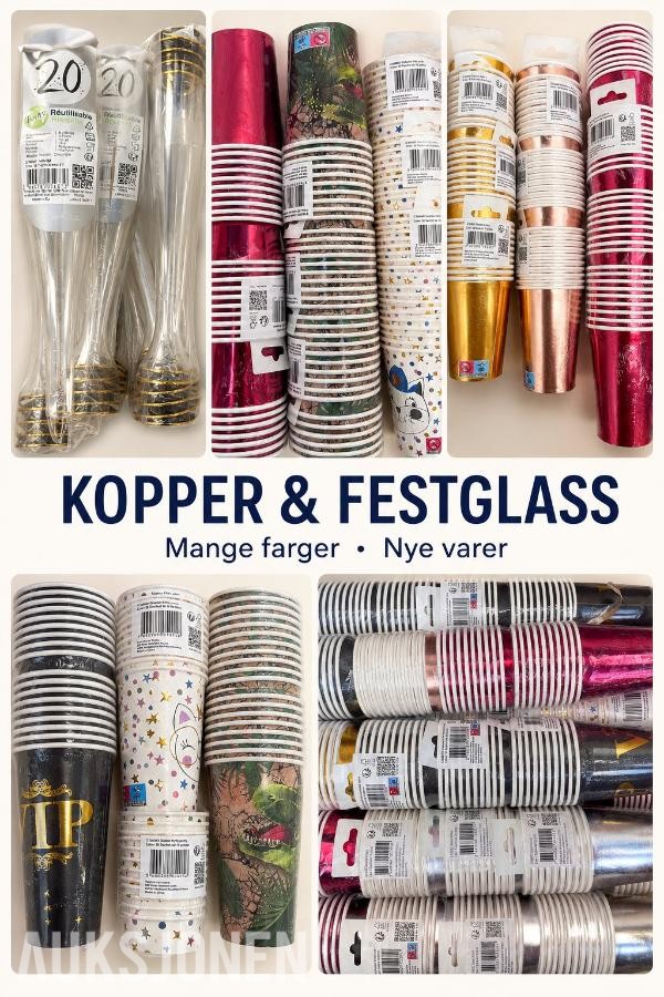 Nytt restlager fra Frankrike – ballong- og festartikler
